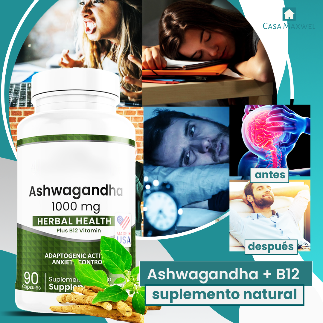 SUPLEMENTO NATURAL Ashwagandha + B12